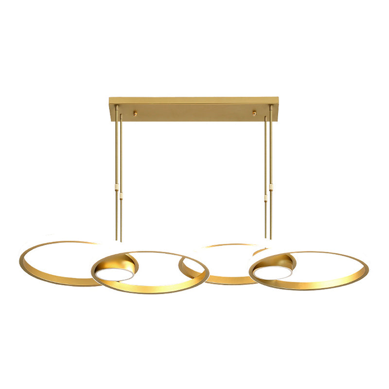 Circles Island Lighting Modern Pendant Chandelier Metal Island Light Fixture