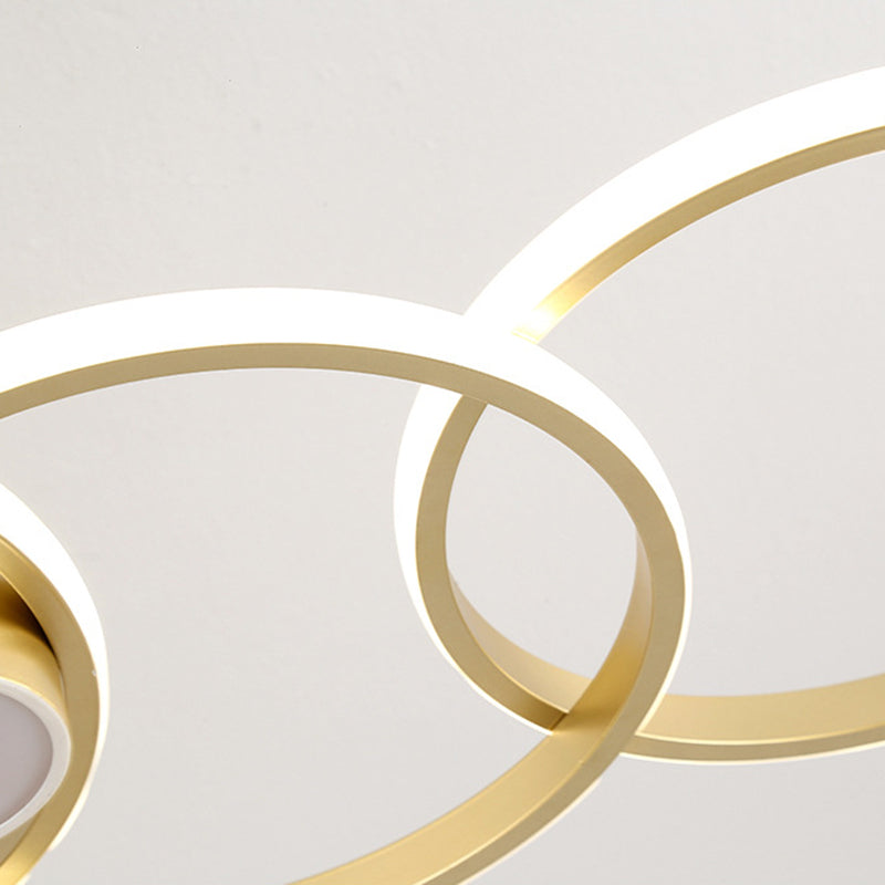 Circles Island Lighting Modern Pendant Chandelier Metal Island Light Fixture