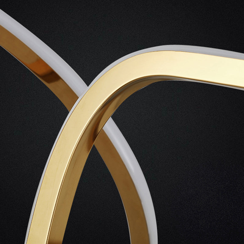 Illuminazione a sospensione lineare metallica moderna lampadario isola illuminazione