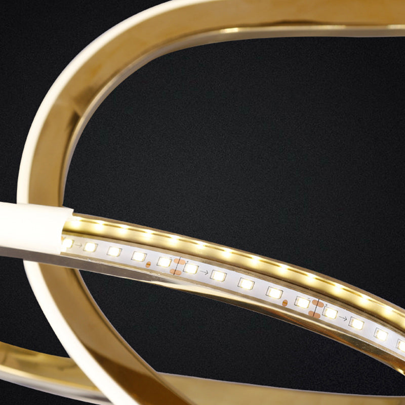 Illuminazione a sospensione lineare metallica moderna lampadario isola illuminazione