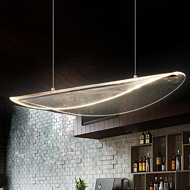 Lampadario geometrico lampadario moderno illuminazione isola metallo 1 luci dell'isola luminosa in nero