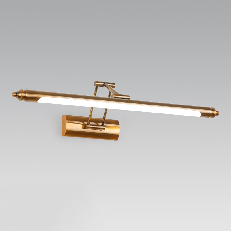 Metal linear Shade Mirror Wall Lights Modern 1 Head Wall Mount Fixture