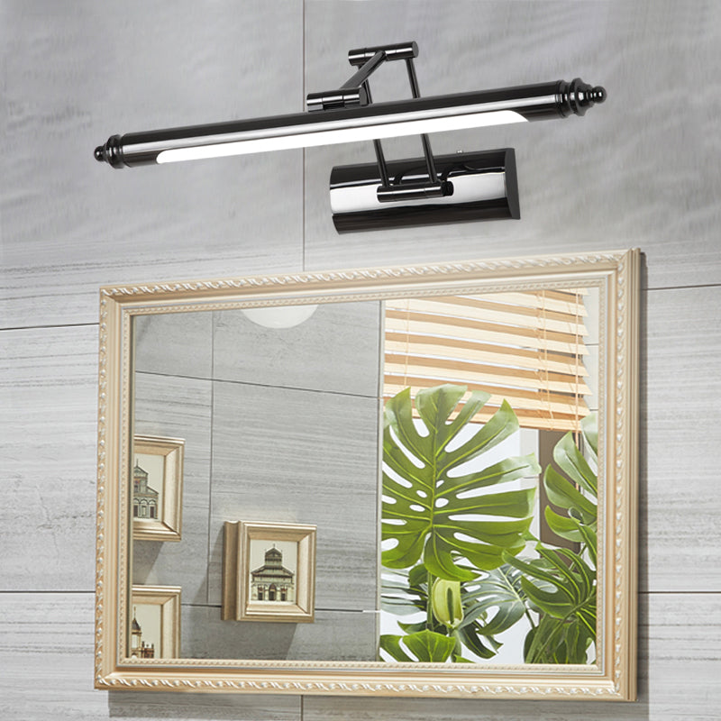 Metal linear Shade Mirror Wall Lights Modern 1 Head Wall Mount Fixture