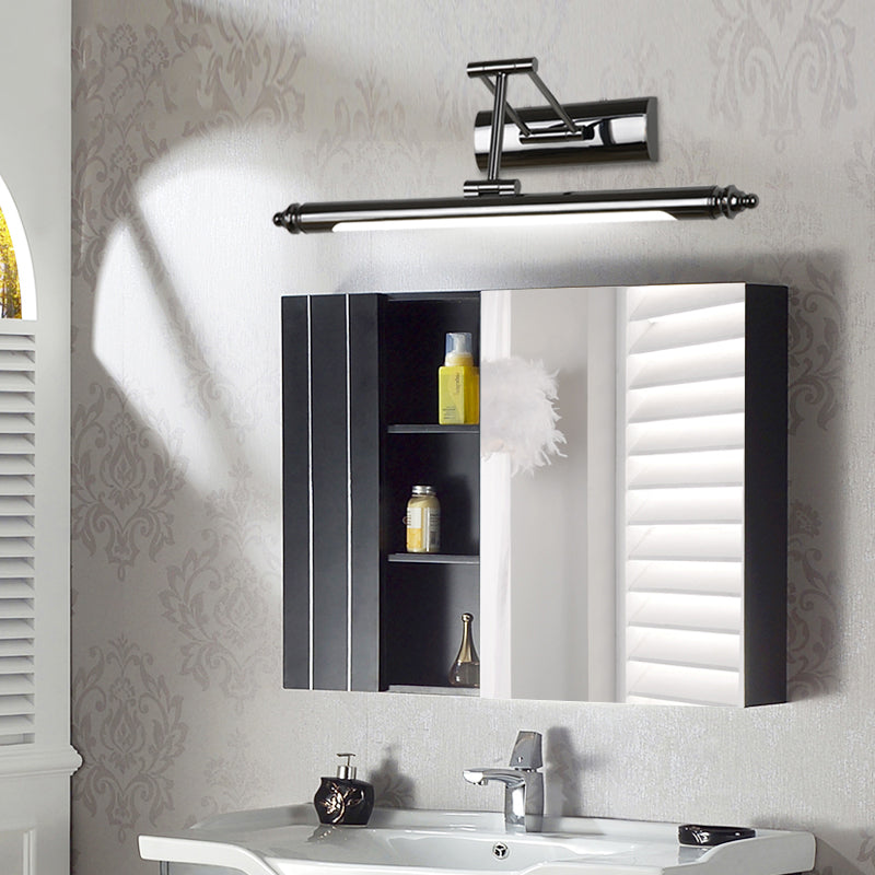 Metal linear Shade Mirror Wall Lights Modern 1 Head Wall Mount Fixture