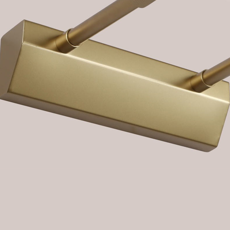 Linear Shade Swing Arm Wall Lighting Modern Style Metal 1 Light Sconce Lamp