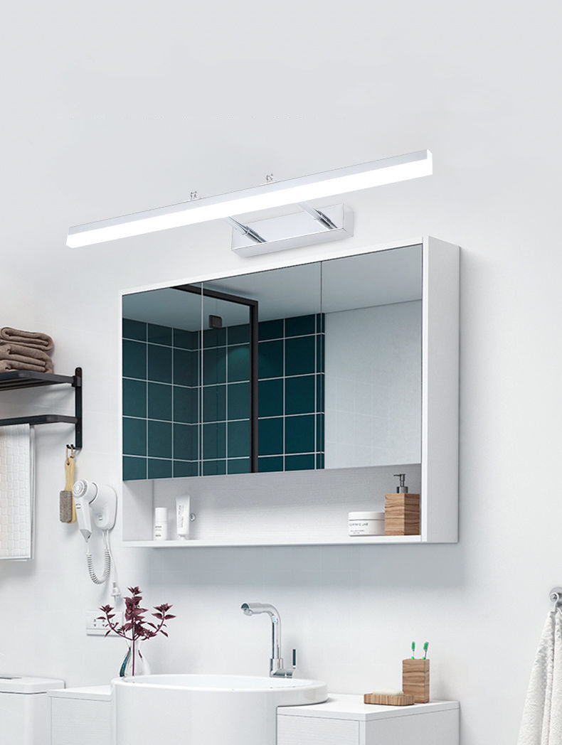 Metalen lineaire schaduw zwaaitarm wandlampen modern 1 kop muurbevestiging armatuur in zilver