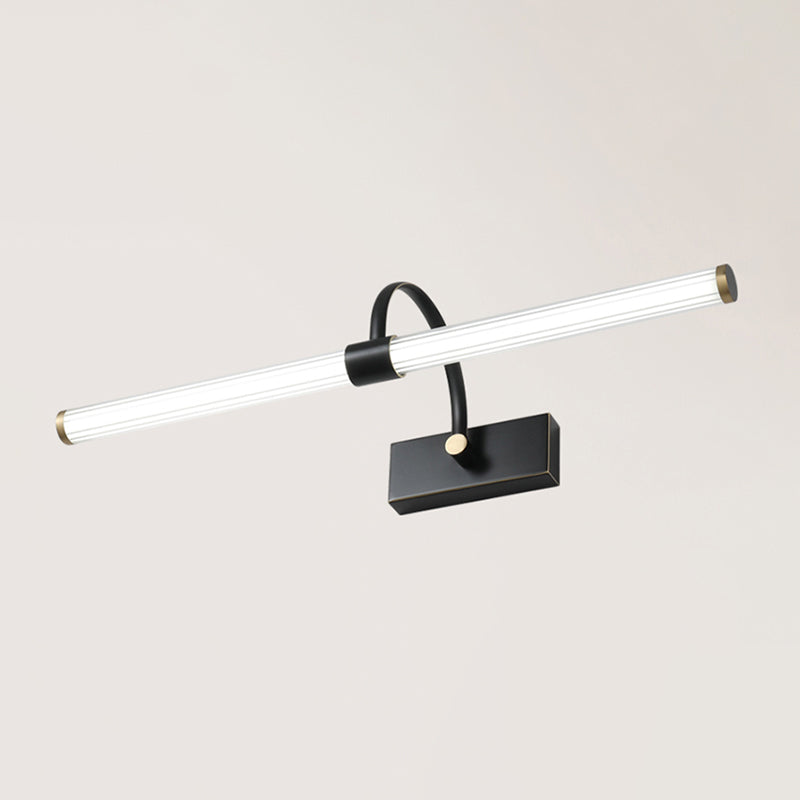 Metal linear Shade Mirror Wall Lights Modern 1 Head Wall Mount Fixture