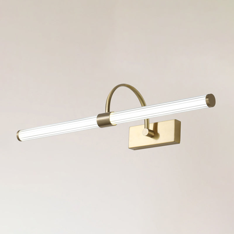 Metal linear Shade Mirror Wall Lights Modern 1 Head Wall Mount Fixture