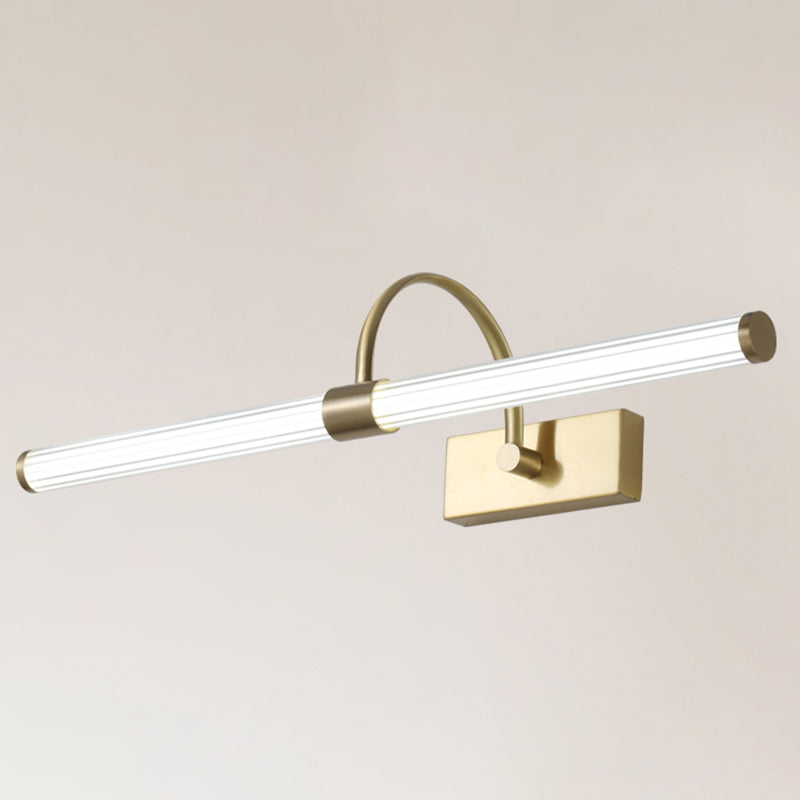 Metal linear Shade Mirror Wall Lights Modern 1 Head Wall Mount Fixture