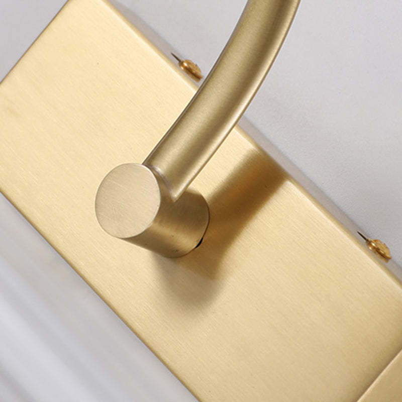 Mirror de miroir linéaire en métal Lights muraux modernes 1 montage mural de tête de tête