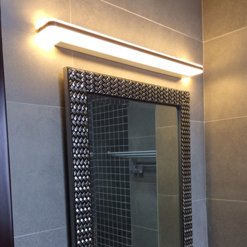 Metalen spiegel wandlampen moderne eenvoudige stye multi -heads wandbevestiging in zwart