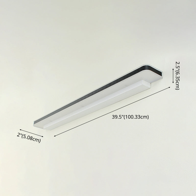 Metalen spiegel wandlampen moderne eenvoudige stye multi -heads wandbevestiging in zwart