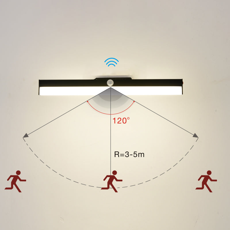 Linear Shade Swing Arm Wall Lighting Modern Style Metal 1 Light Sconce Lamp