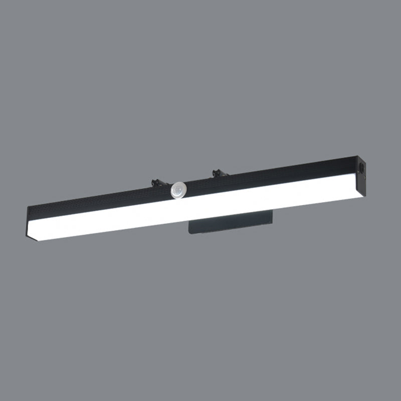 Linear Shade Swing Arm Wall Lighting Modern Style Metal 1 Light Sconce Lamp