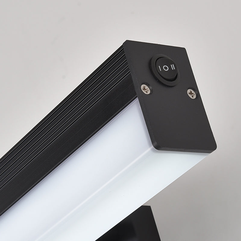 Linear Shade Swing Arm Wall Lighting Modern Style Metal 1 Light Sconce Lamp