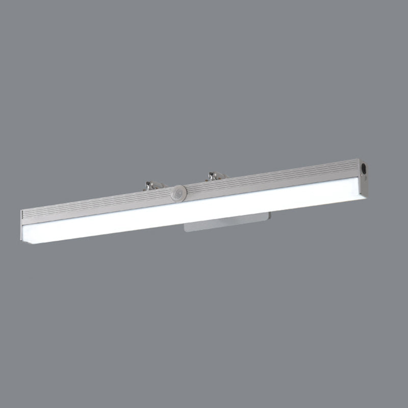Linear Shade Swing Arm Wall Lighting Modern Style Metal 1 Light Sconce Lamp