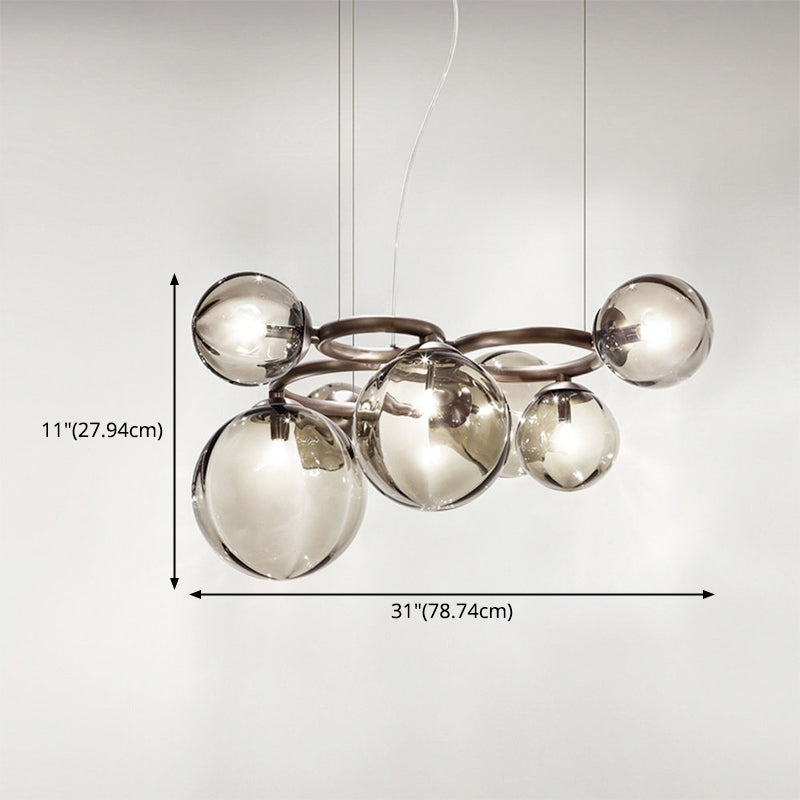 Lampadario moderno lampadario del lampadario Luci lampadario Pendente in vetro