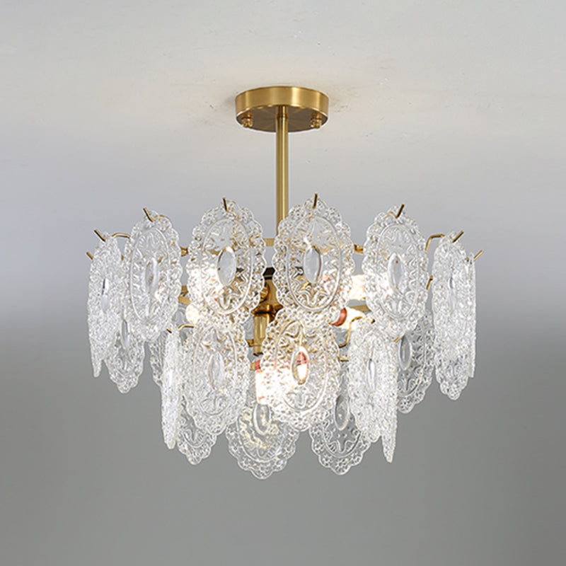 Luz de lámpara de araña moderna accesorios de iluminación de araña de araña circular