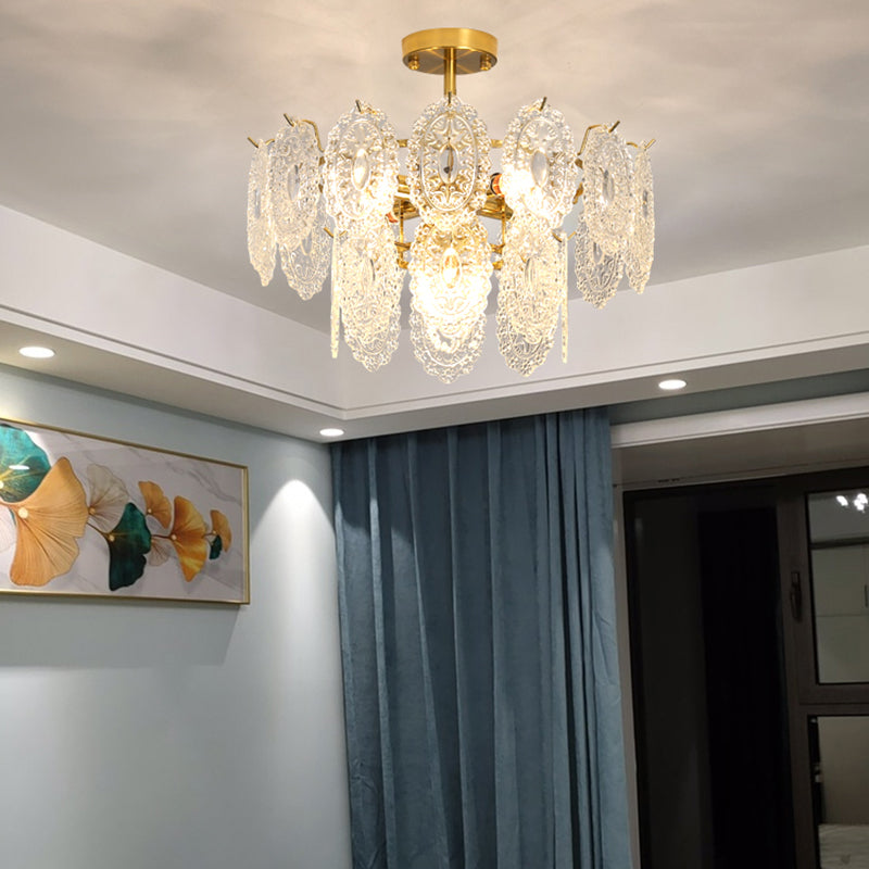 Luz de lámpara de araña moderna accesorios de iluminación de araña de araña circular