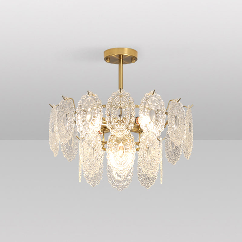 Luz de lámpara de araña moderna accesorios de iluminación de araña de araña circular