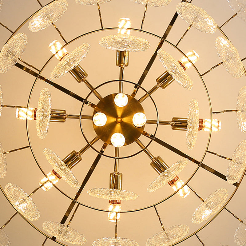 Luz de lámpara de araña moderna accesorios de iluminación de araña de araña circular