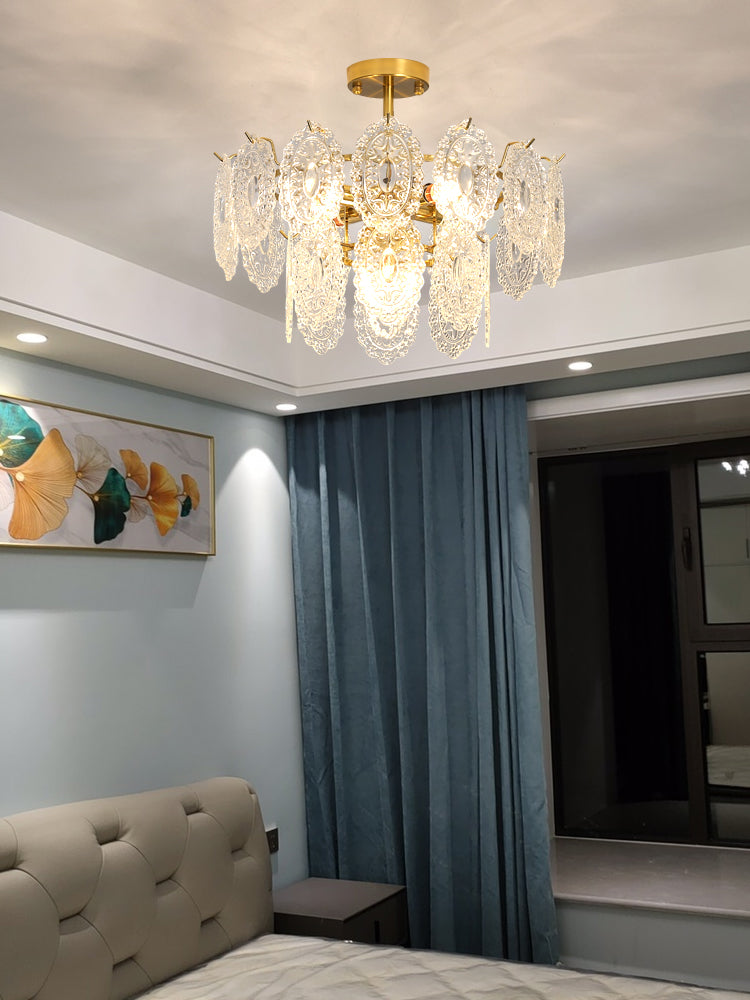 Luz de lámpara de araña moderna accesorios de iluminación de araña de araña circular