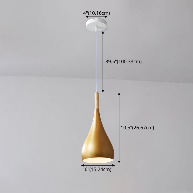 Luce Mini Mini Bell Bell, Luce in metallo Macaron Ampicca singola