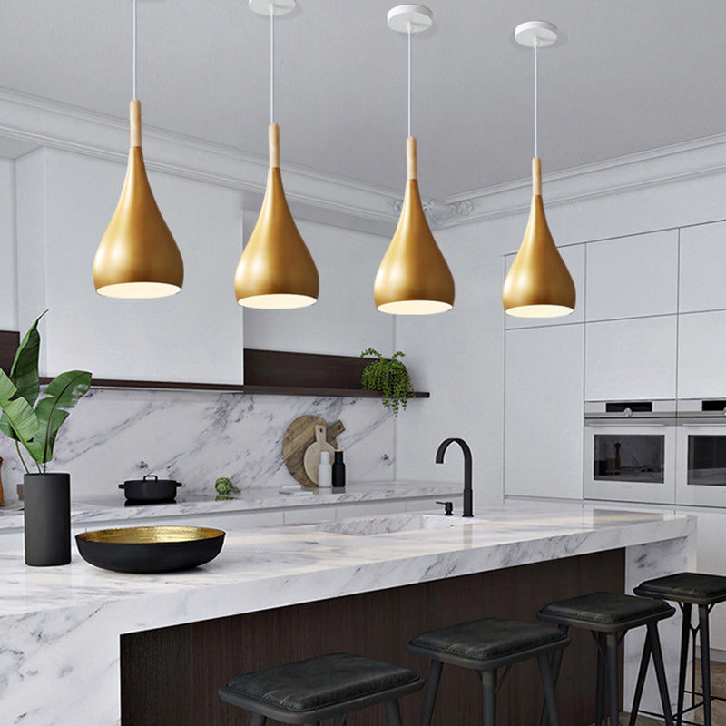 Luce Mini Mini Bell Bell, Luce in metallo Macaron Ampicca singola