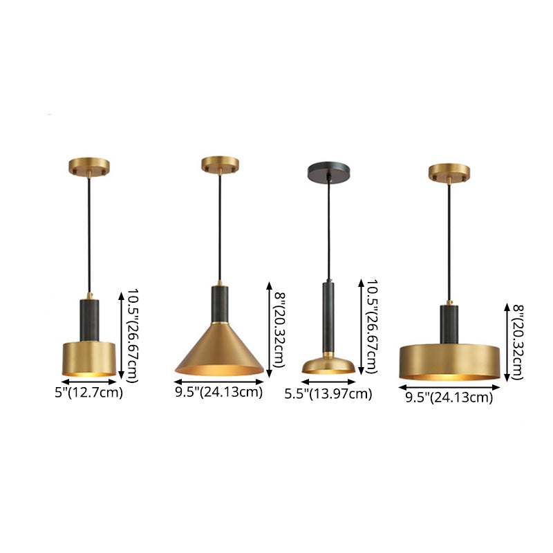 Iron Iron Contemporary sospeso a sospensione Light 1 ciondolo a 1 luce per sala da pranzo