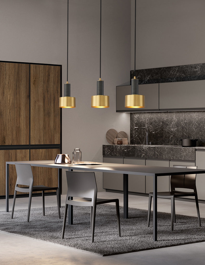 Iron Iron Contemporary sospeso a sospensione Light 1 ciondolo a 1 luce per sala da pranzo