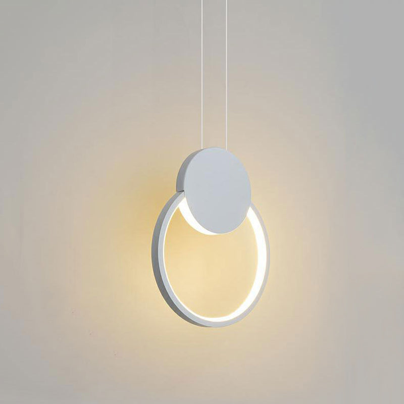 Luminaire pendentif en métal contemporain 1 lumière plafond suspendu plafond