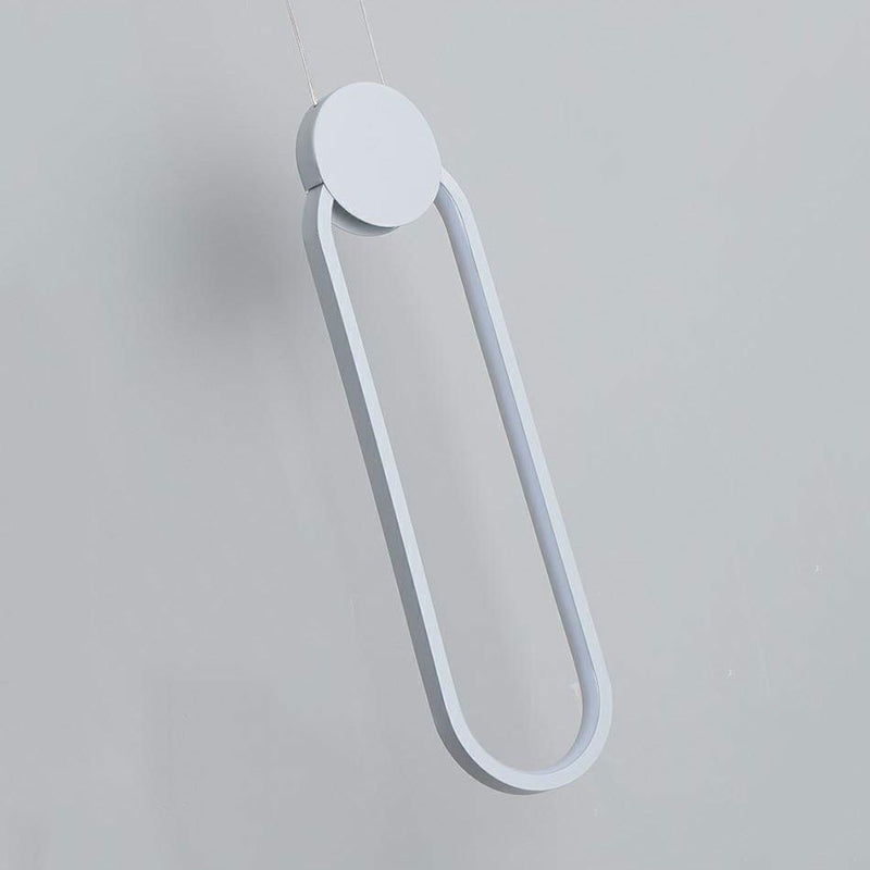 Luminaire pendentif en métal contemporain 1 lumière plafond suspendu plafond