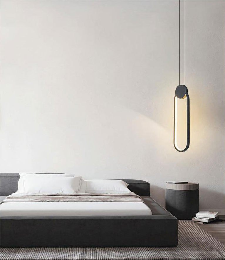 Luminaire pendentif en métal contemporain 1 lumière plafond suspendu plafond