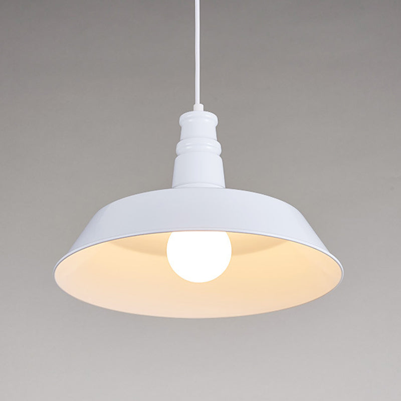 Nordic Bell Shade Hanging Light, Macaron Style Metal 1-Light Hanging Light Fixtures for Indoor