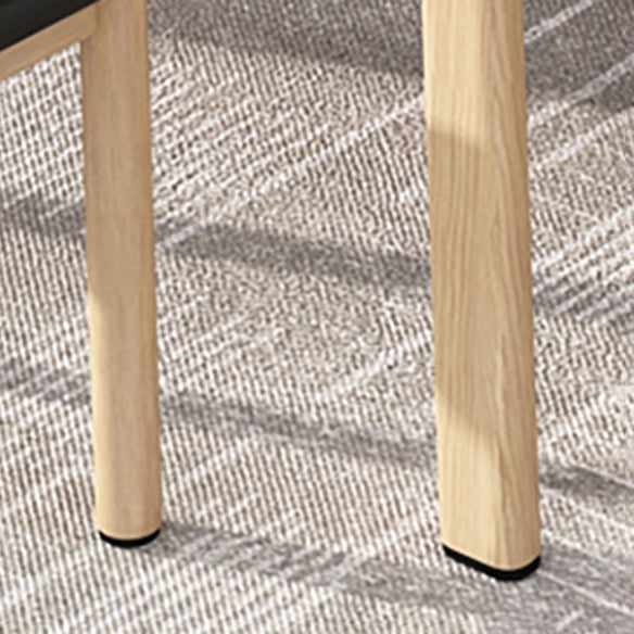 Wooden Modern Dining Room Set Standard Height with Trestle Base Formal Table Set for Home Use