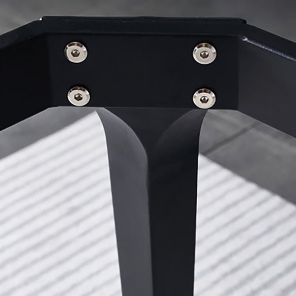 Contemporary Dining Set with Sintered Stone Dining Table and Padded Chairs