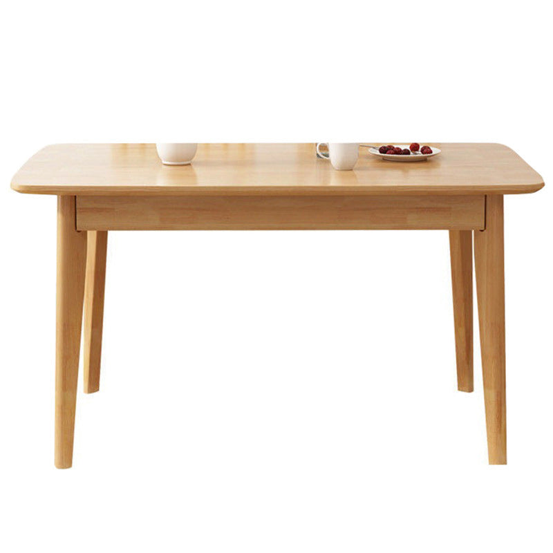 Minimalist Style Dining Room Sets with Solid Wood Dining Table and Chairs