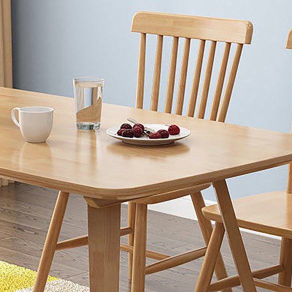 Minimalist Style Dining Room Sets with Solid Wood Dining Table and Chairs