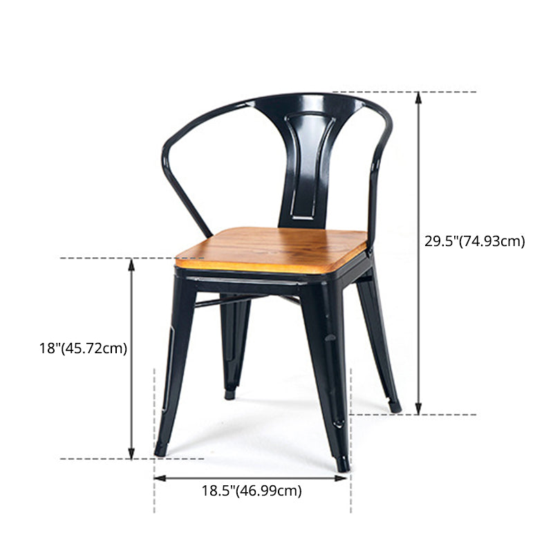 Industrial Style Wooden Dining Room Set Standard Height Formal Dining Table Furniture