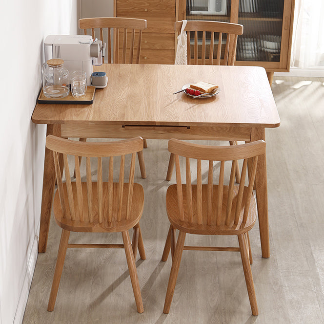 Minimalist Style Dining Table with Solid Wood Dining Table and Chairs for Home Use