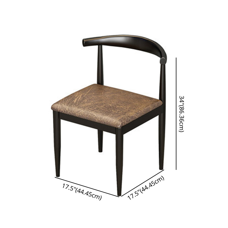 Industrial Wooden Dining Room Set with Rectangle Table and Black Legs Dining Table Furniture