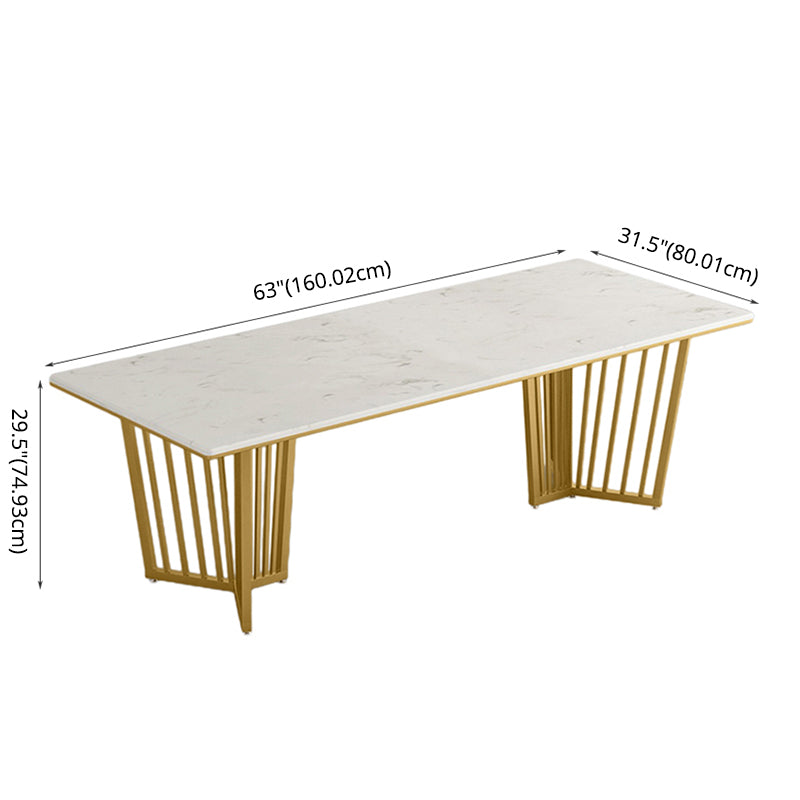 Contemporary Dining Table Set with Sintered Stone Dining Table and Upholstered Chairs