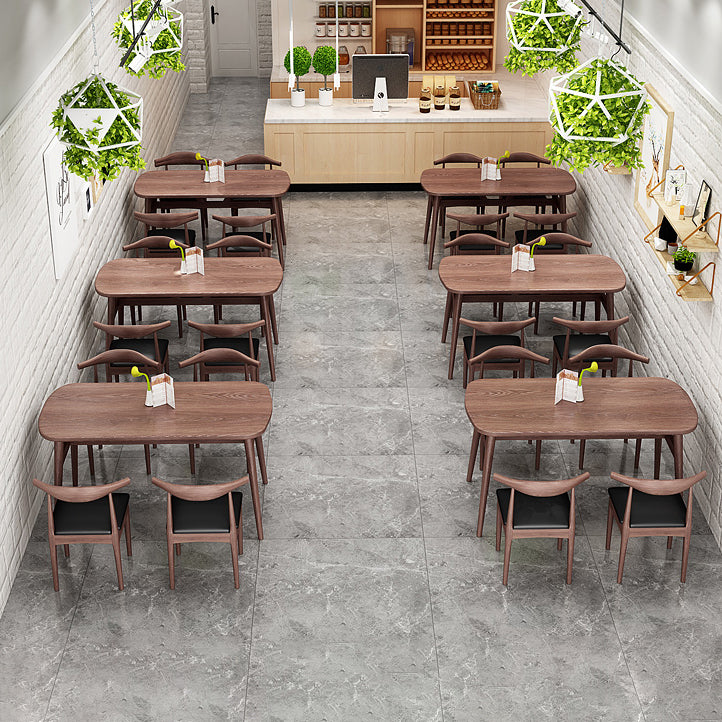 Contemporary Style Dining Room Sets with Wooden Dining Table and Chairs