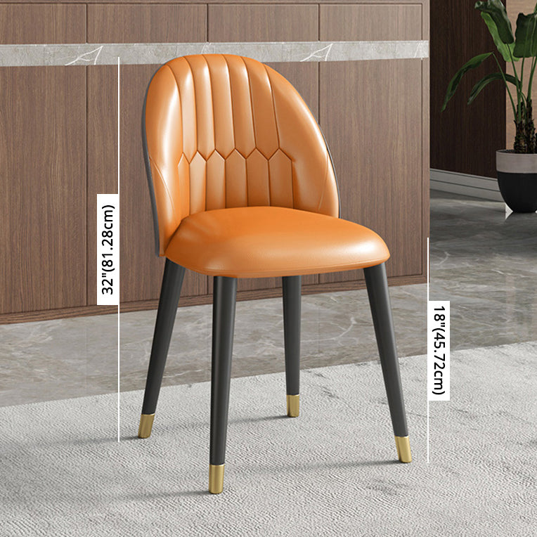 Contemporary Style Sintered Stone Dining Set with White Table and 4 Black Legs Base