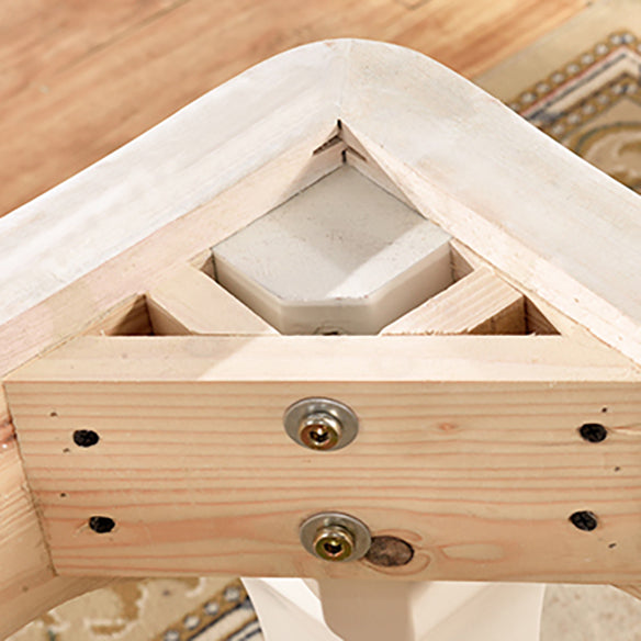 Victorian Style Marble Dining Set with White Rectangle Shape Table and 4 Legs Base for Home Use
