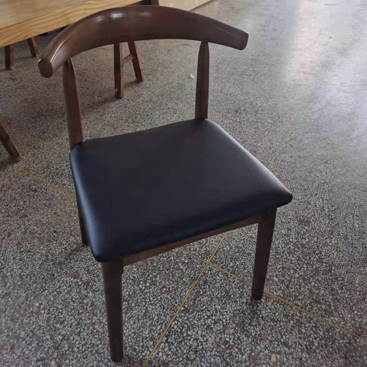 Industrial Style Solid Wood Top Dining Room Set with Rectangle Shape Dining Set for Kitchen