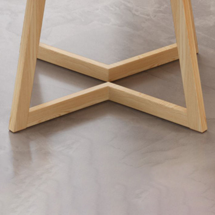 Modern Style Round Dining Room Table Set with Sintered Stone Dinette Set with 4 Legs Table