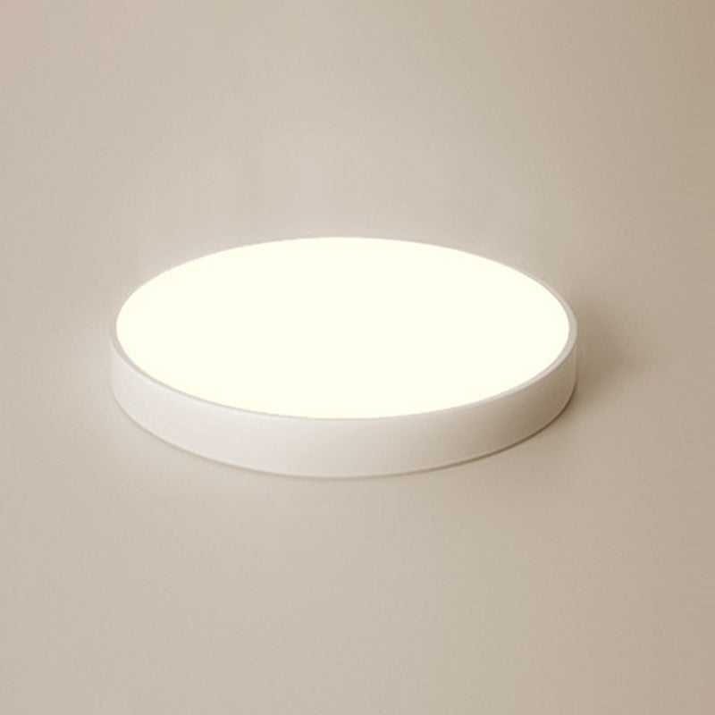 Modern Flush Light White Circle Metal Led Surface Mount Ceiling Lights for Living Room
