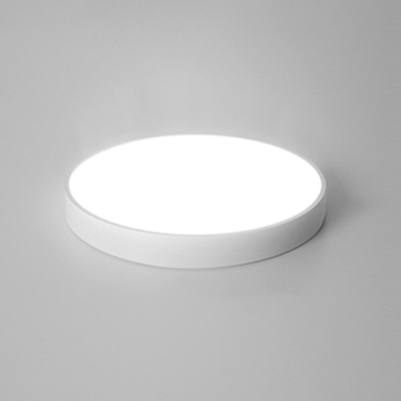 Modern Flush Light White Circle Metal Led Surface Mount Ceiling Lights for Living Room