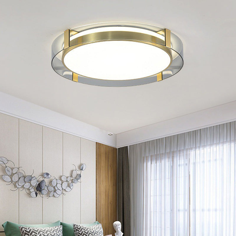 Metalen moderne stijl ontwerp inbouwverlichting LED-glaslamp voor woonkamer